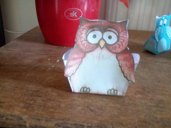 Chouette en paper toy 